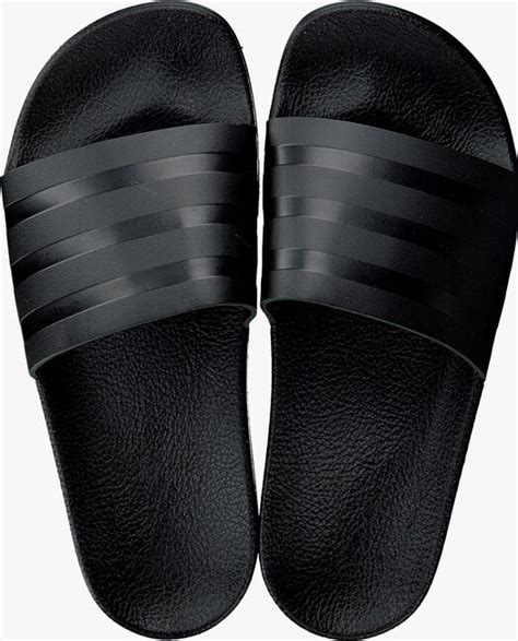 adidas adilette zwart omoda|Zwarte ADIDAS Badslippers ADILETTE W .